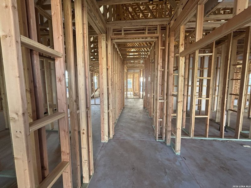 In-progress construction of a new home in The Heritage at Saddlebrook Ranch 70's, Schertz, TX (Image 4).