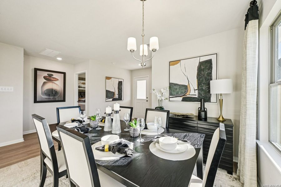 Furnished interior view inside a new home in Red Hawk Landing, San Antonio (Image 28).