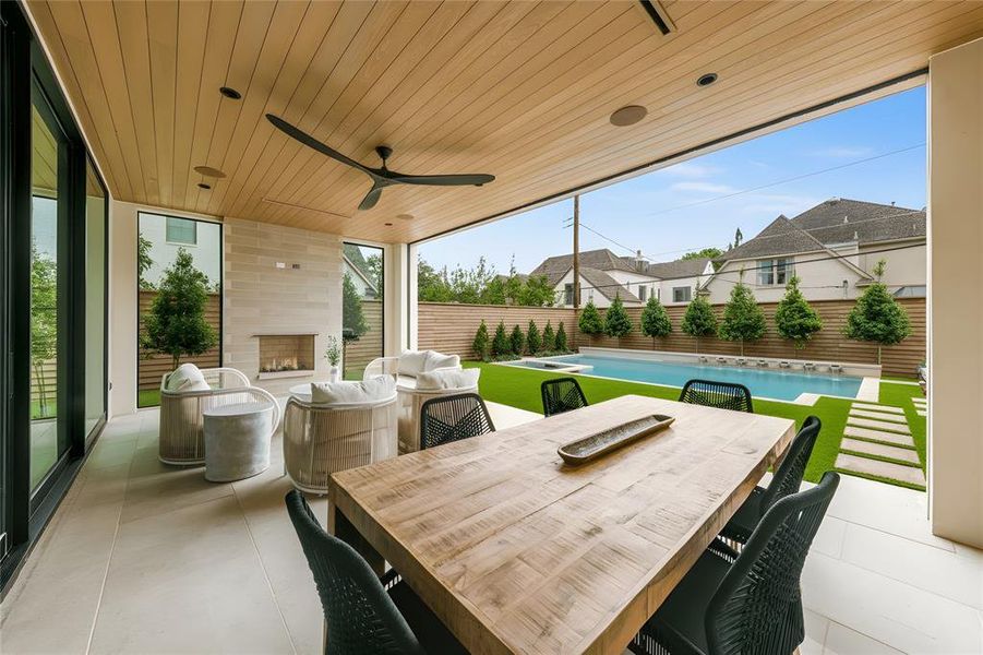 Exterior details and patio area of a home in , University Park (Image 4).