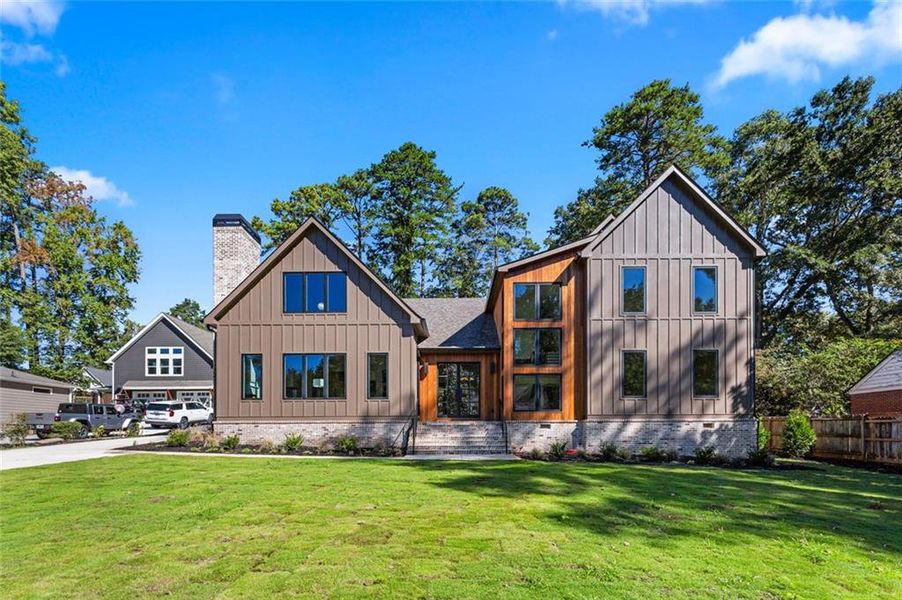 Front exterior of a new home in , Smyrna, GA, highlighting curb appeal (Image 36).
