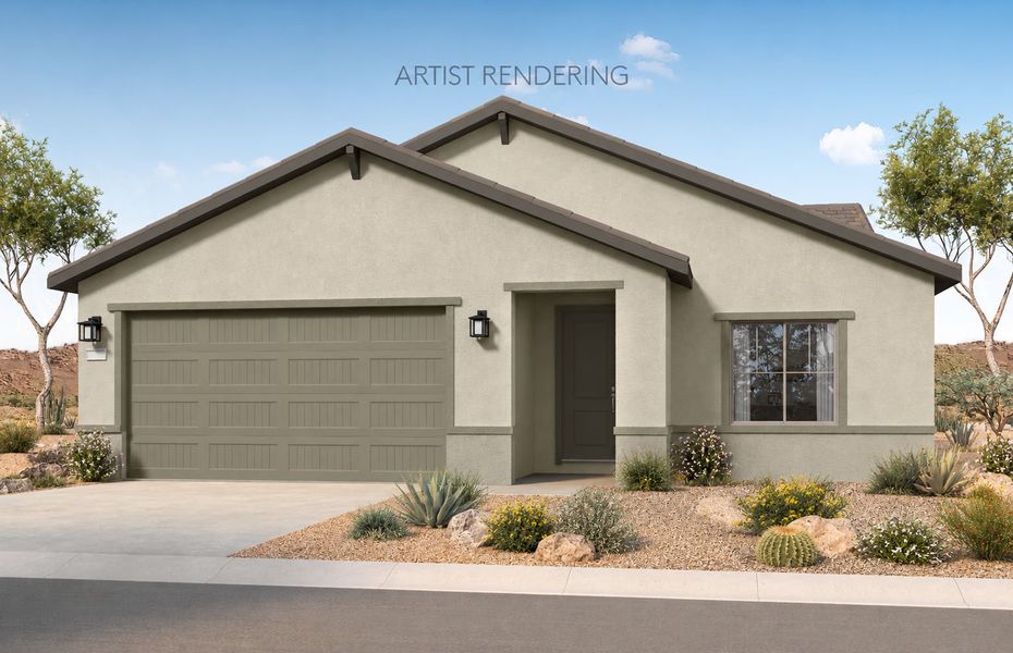 Representative exterior photo of a completed home built from the Lantana by Pulte Homes in San Madera, Buckeye, AZ (Image 18). Representative exterior photo of a completed home built from the Lantana by Pulte Homes in San Madera, Buckeye, AZ (Image 18).