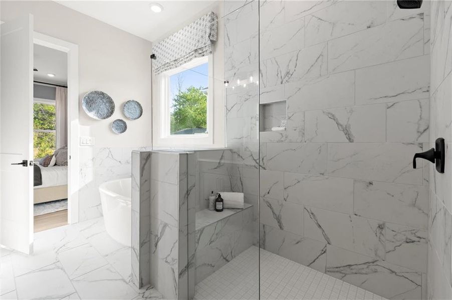 Furnished interior view inside a new home in Hillgrove Preserve, Powder Springs (Image 31).
