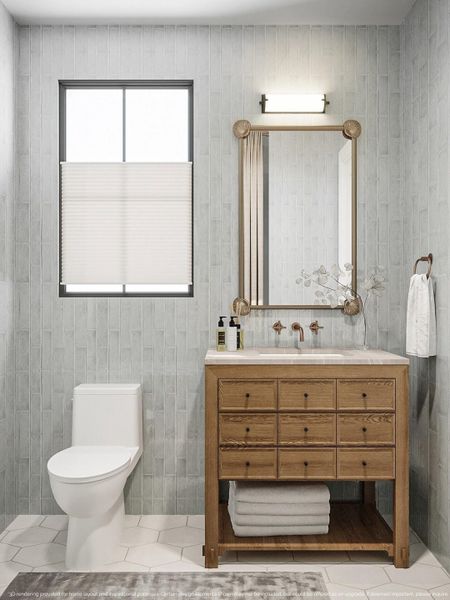 Furnished interior view inside a new home in , Charleston (Image 38).