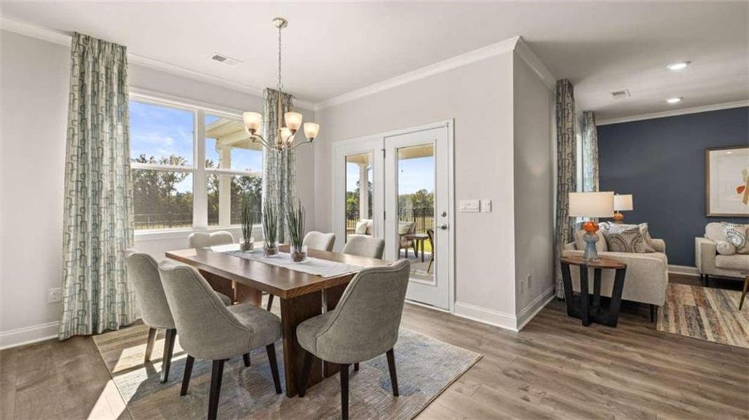Furnished interior view inside a new home in Oak Ridge Meadows, Locust Grove (Image 24).