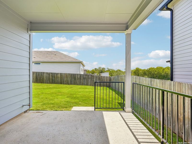Exterior details and patio area of a home in Skybrooke, Live Oak (Image 24). Exterior details and patio area of a home in Skybrooke, Live Oak (Image 24).