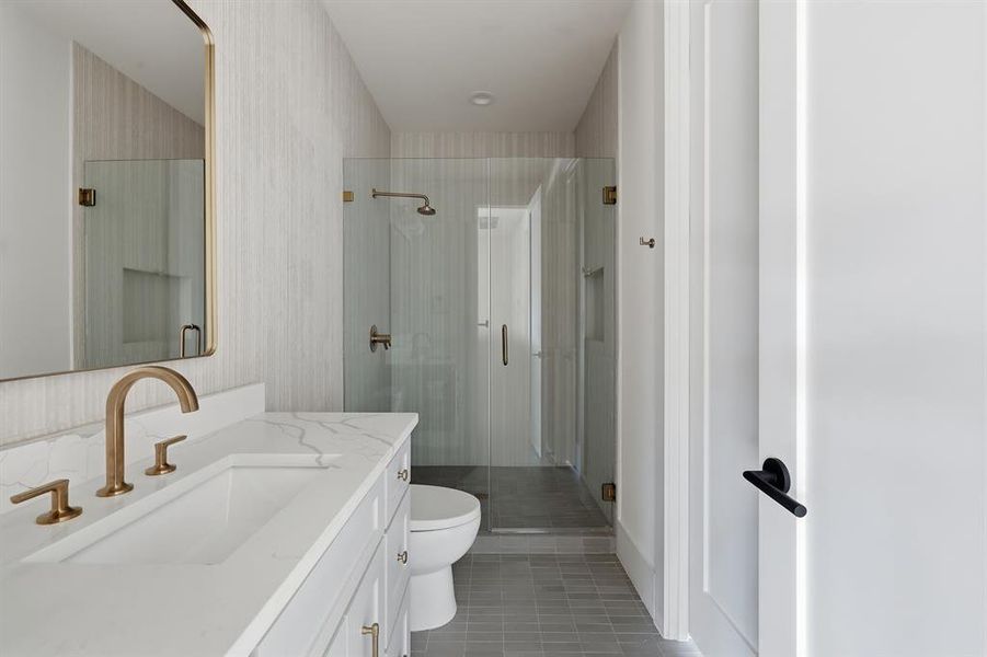 Furnished interior view inside a new home in , Dallas (Image 29).