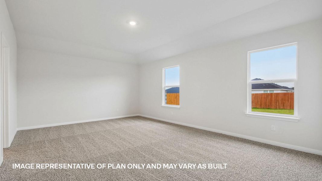 Spacious, unfurnished interior of a new home in Trails at Wildhorse, Austin (Image 18).