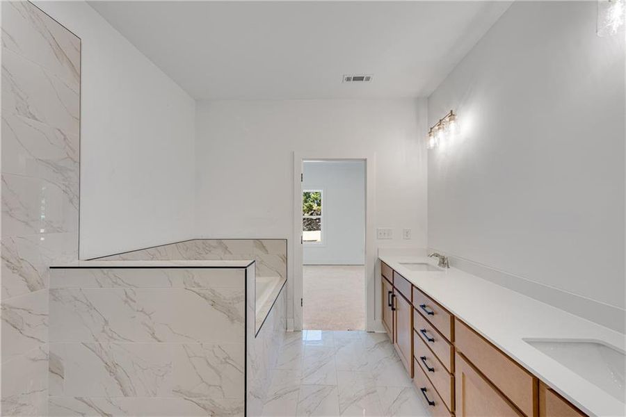 Furnished interior view inside a new home in , Suwanee (Image 10).