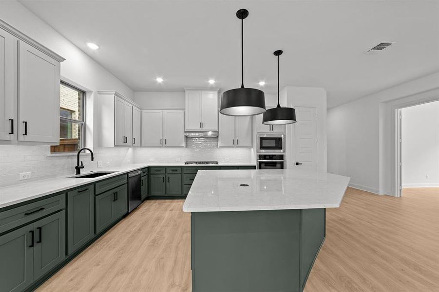 Furnished interior view inside a new home in South Pointe  Cottage Series, Mansfield (Image 4).