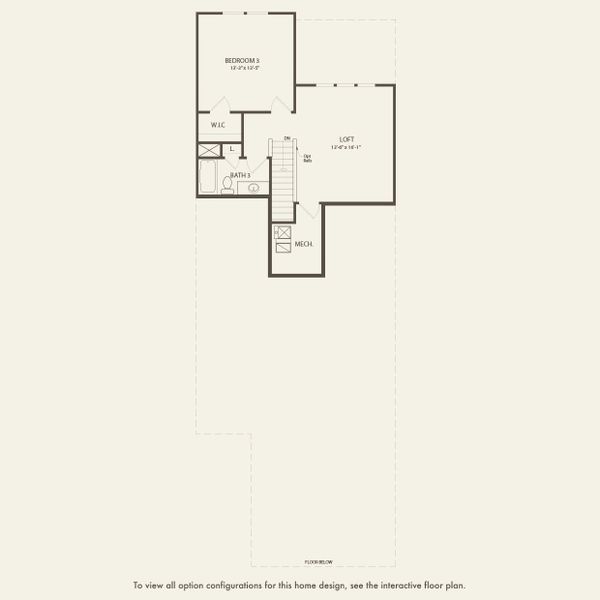 2D floor plan layout for the Calabar by Pulte Homes in Bradshaw Farms Reserve, Mount Juliet, TN (Image 4).