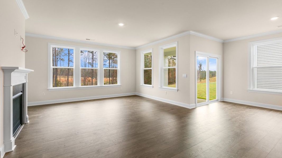 Representative unfurnished interior of a home built from the Hartwell by D.R. Horton in Kalas Falls, Wake Forest (Image 13).