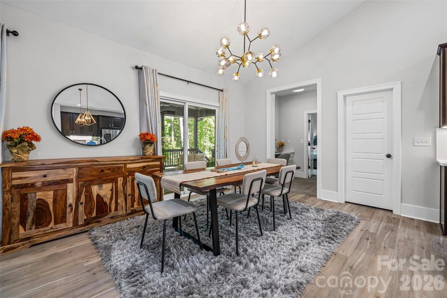 Furnished interior view inside a new home in , Clover (Image 36).