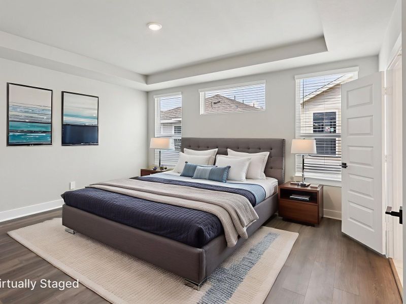 Furnished interior view inside a new home in Katy Grand Village - Luxe Series, Katy (Image 7).