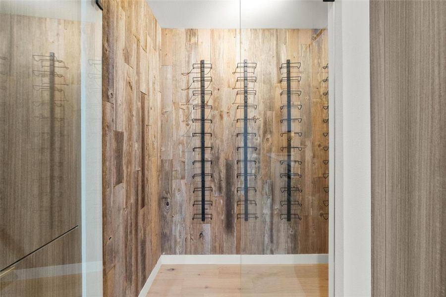 wine storage holds 84 bottles