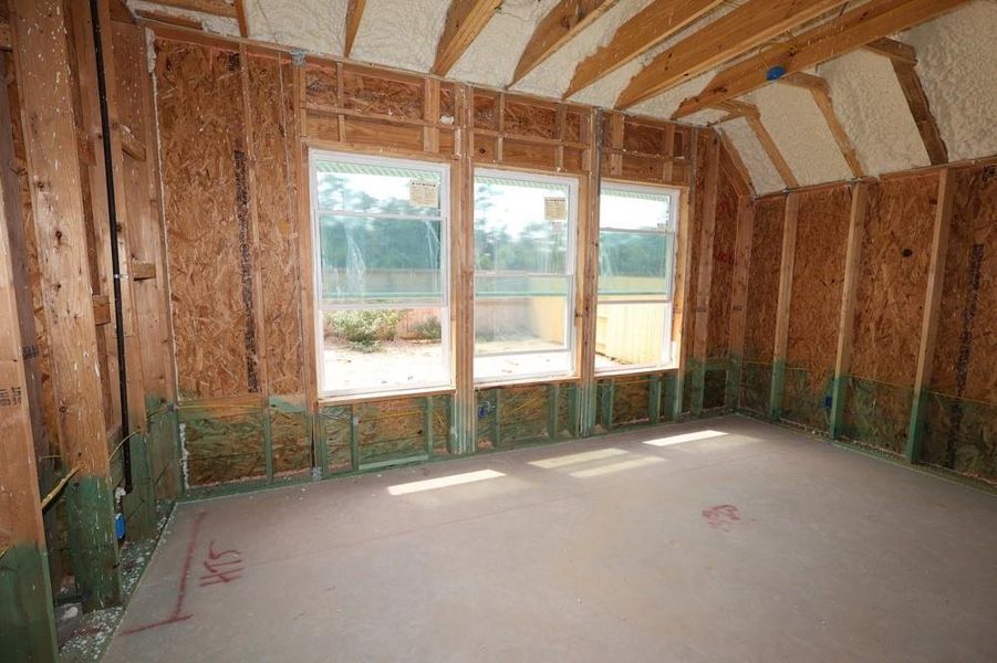 In-progress construction of a new home in Grand Central Park 55' Homesites, Conroe, TX (Image 7).
