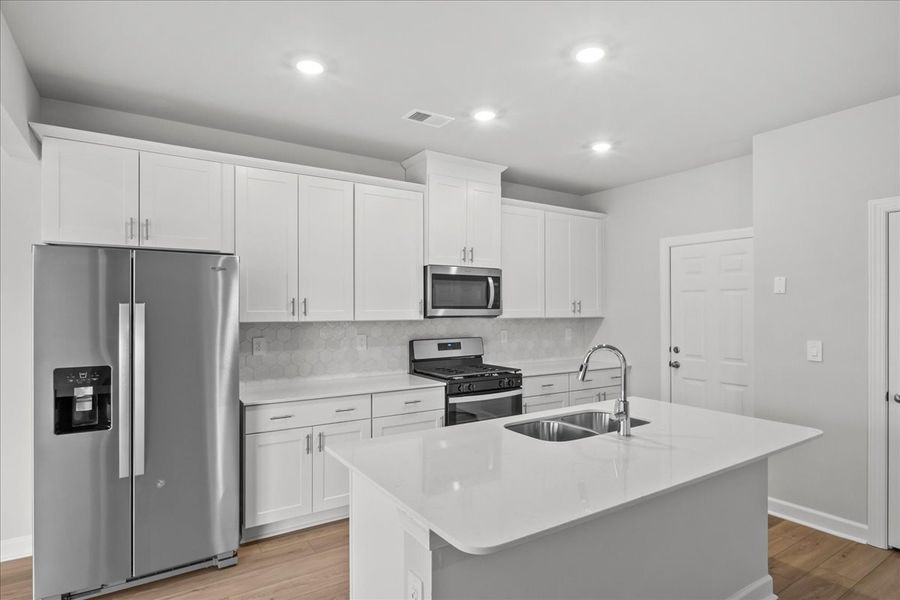 Furnished interior view inside a new home in Village at White Pine, Pendleton (Image 5).
