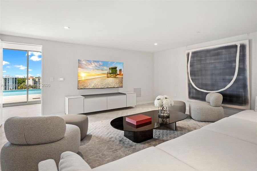 Furnished interior view inside a new home in , Miami (Image 15).