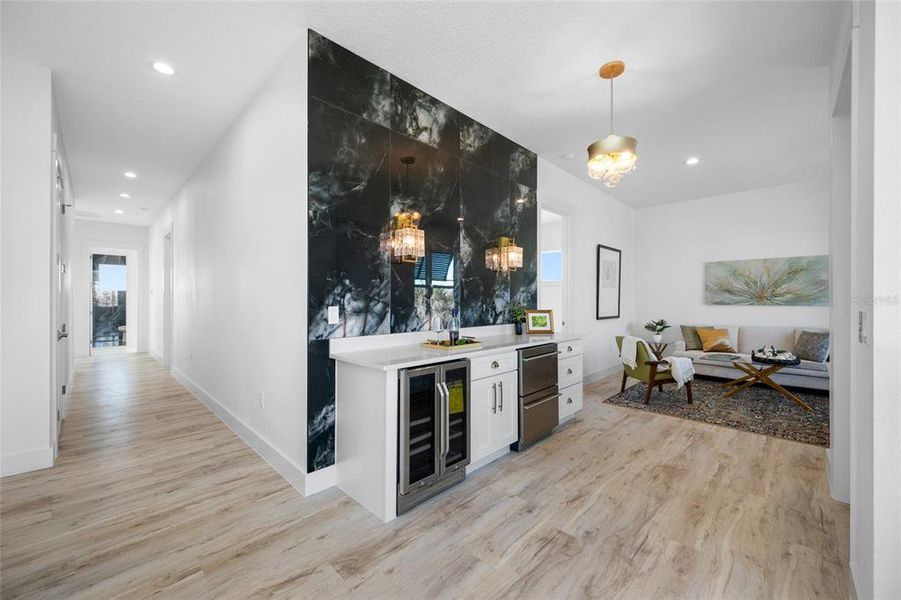 Furnished interior view inside a new home in , Treasure Island (Image 38).