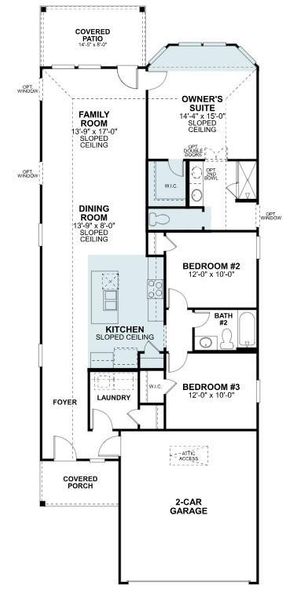 2D floor plan layout of this home in Wildrye, Waller, TX (Image 4).