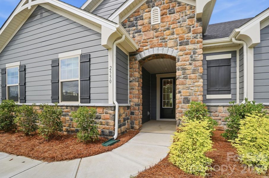 Exterior details and patio area of a home in Blair Place, Monroe (Image 3).