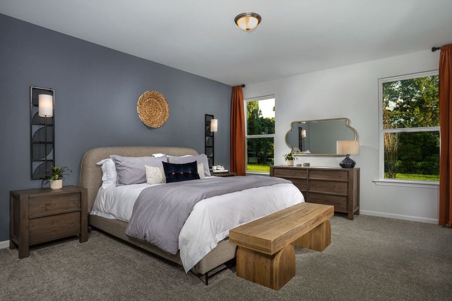 Representative furnished interior of a home built from the Plan 1910 Modeled by KB Home in Birchwood Trails, Fuquay Varina (Image 5).