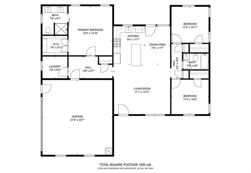 2D floor plan layout of this home in , Ladonia, TX (Image 5). 2D floor plan layout of this home in , Ladonia, TX (Image 5).
