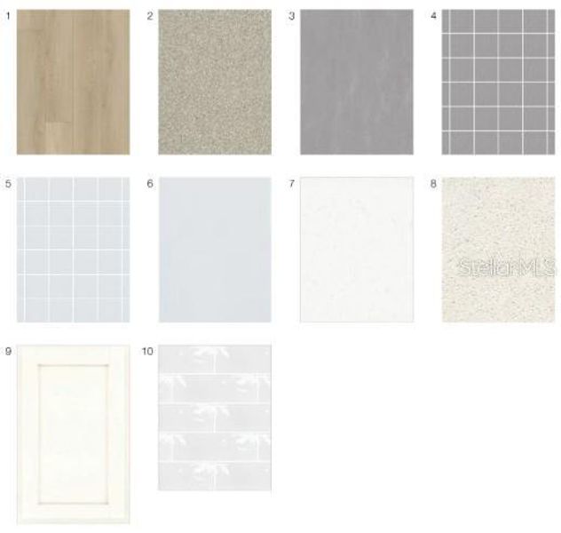 Sample of building materials used in homes in Esplanade at Wellen Park, Englewood (Image 22).