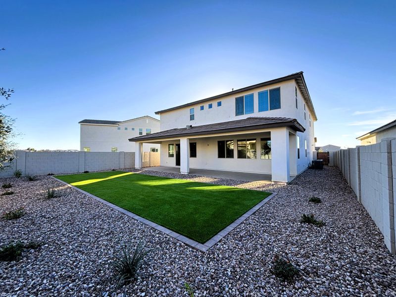 Exterior details and patio area of a home in Terraza, San Tan Valley (Image 2). Exterior details and patio area of a home in Terraza, San Tan Valley (Image 2).