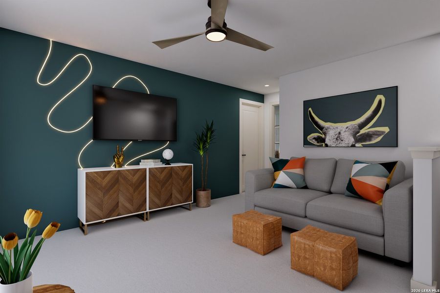 Furnished interior view inside a new home in Meyer Ranch – Select Reserve Series, New Braunfels (Image 9).