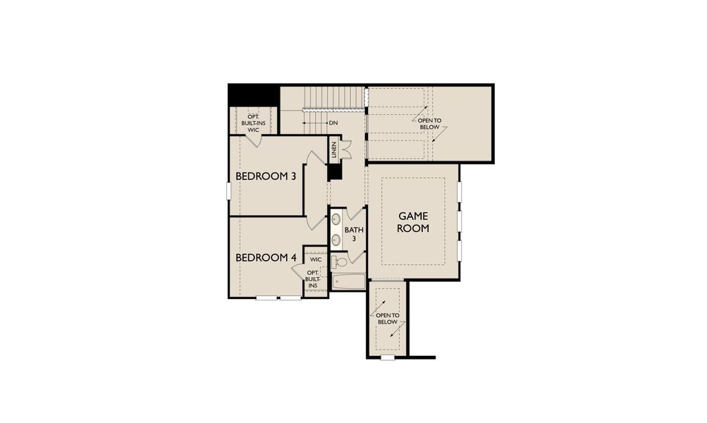 2D floor plan layout for the Mason by Ashton Woods in Aster Park, McKinney, TX (Image 27).