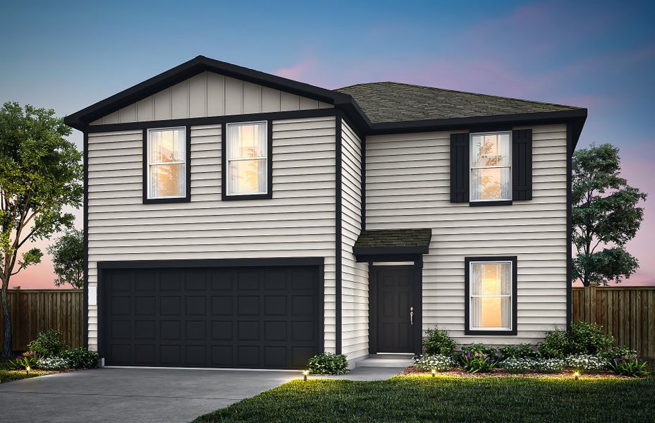 Representative exterior photo of a completed home built from the Enloe by Centex in Larson Crossing, Elgin, TX (Image 24).