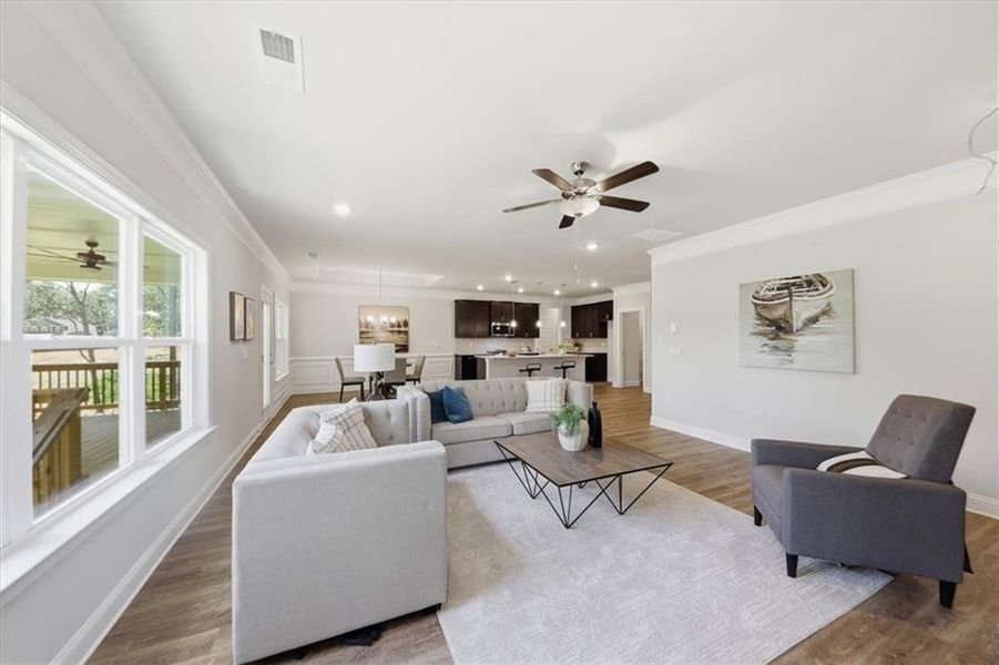 Furnished interior view inside a new home in Tuscany Hills, Douglasville (Image 5).