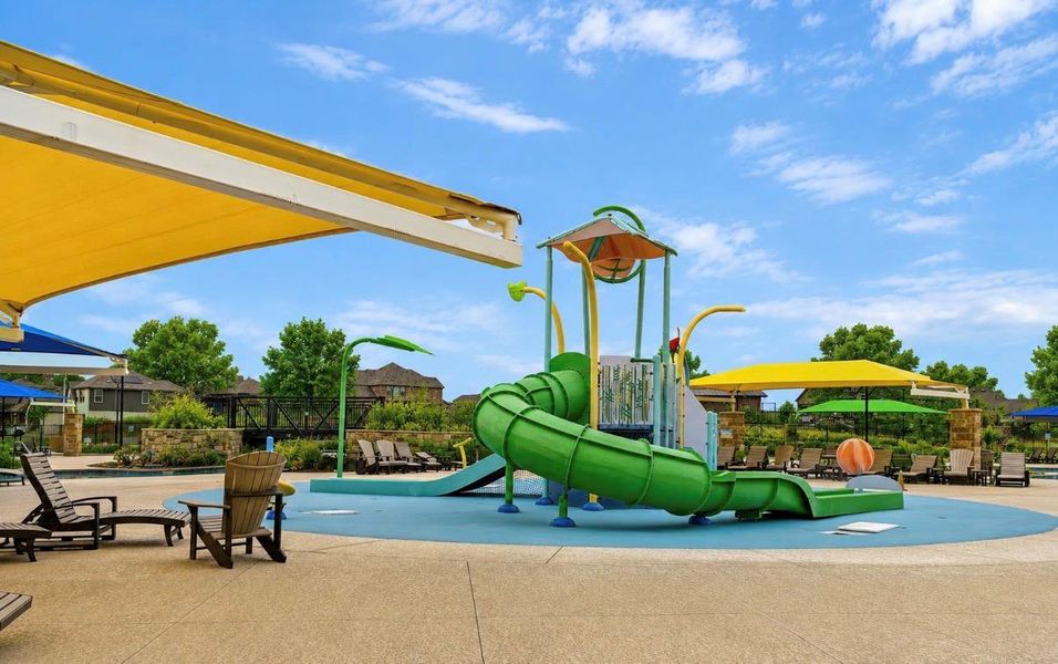 Community Splash Pad with Slides