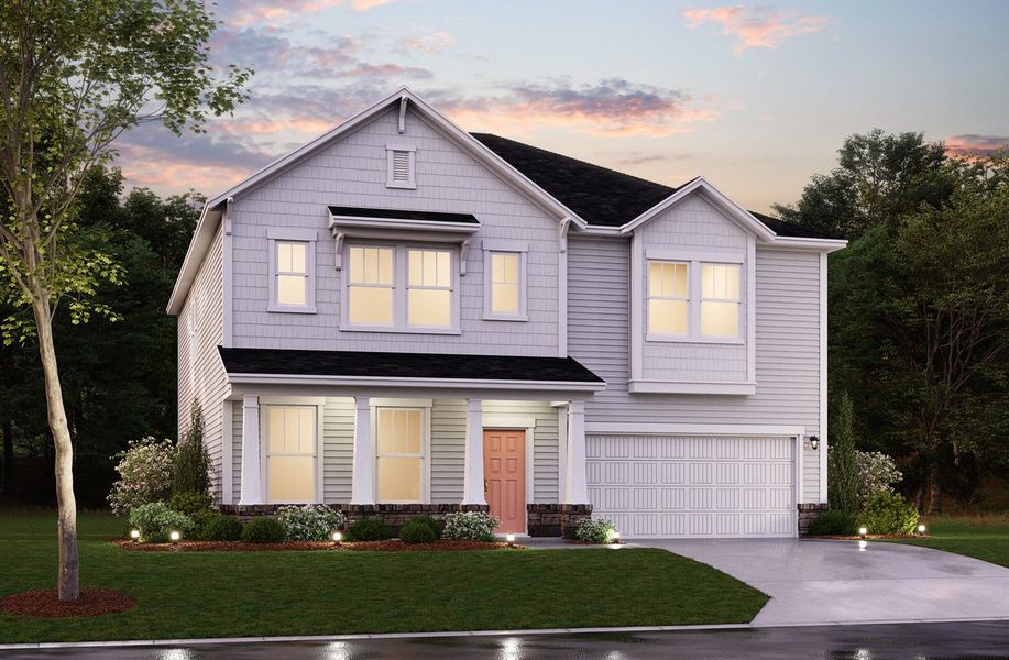 Representative exterior photo of a completed home built from the Aspen by Beazer Homes in The Oaks, Goose Creek, SC (Image 2).