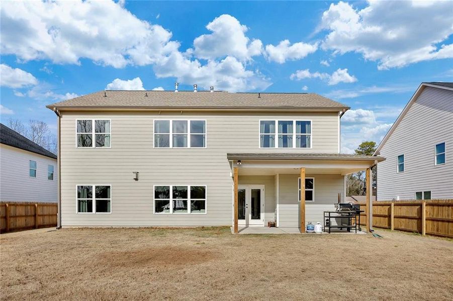 Exterior details and patio area of a home in , Marietta (Image 30).