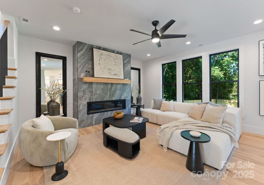 Furnished interior view inside a new home in , Charlotte (Image 8). Furnished interior view inside a new home in , Charlotte (Image 8).