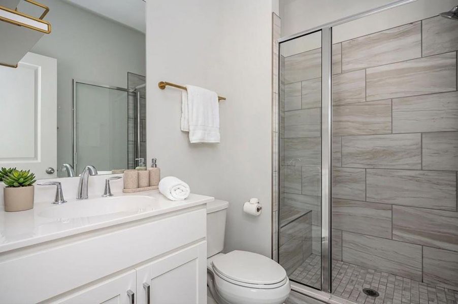 Furnished interior view inside a new home in , Atlanta (Image 15).