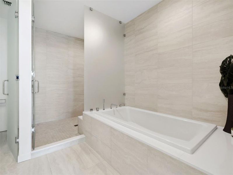 Primary Bath with soaking tub