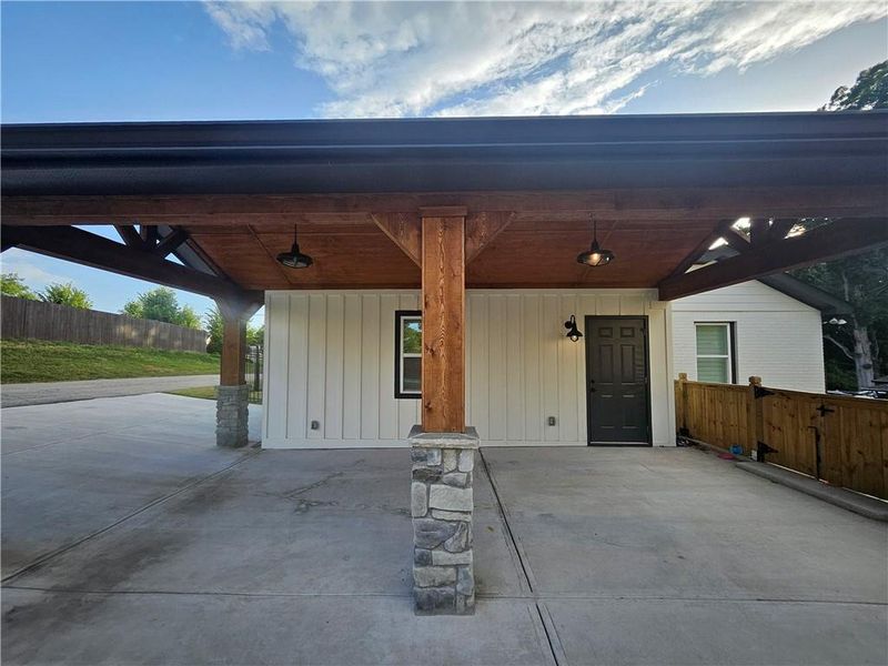 Front exterior of a new home in , Buford, GA, highlighting curb appeal (Image 27).