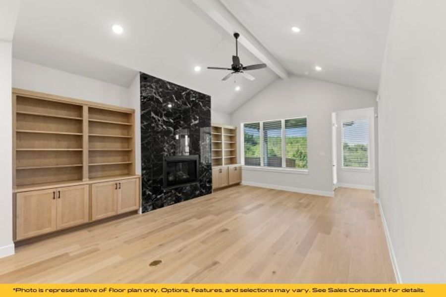Representative unfurnished interior of a home built from the The Catalina by Stonefield Homes in The Highlands, Rockwall (Image 104).