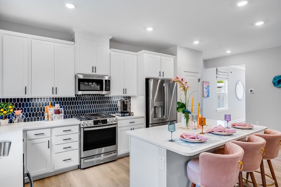 Furnished interior view inside a new home in Forestville Station, Wake Forest (Image 3).