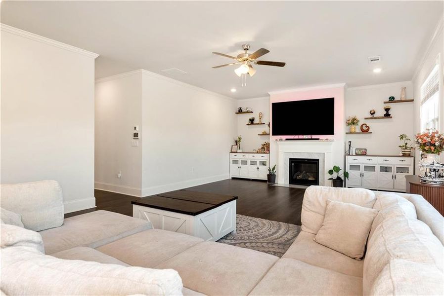Furnished interior view inside a new home in , Cumming (Image 20).