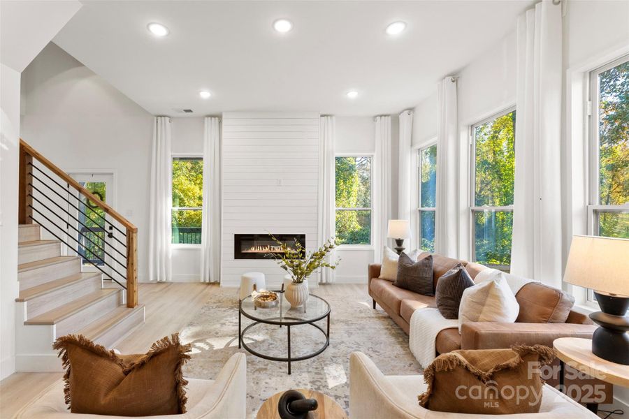 Furnished interior view inside a new home in , Charlotte (Image 14).