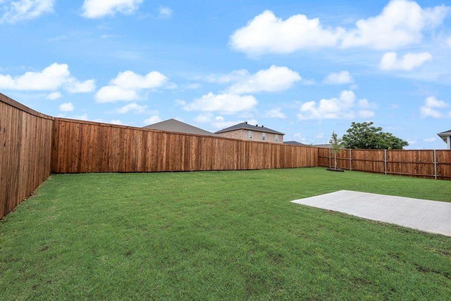 Exterior details and patio area of a home in Creekside of Crowley, Crowley (Image 4).