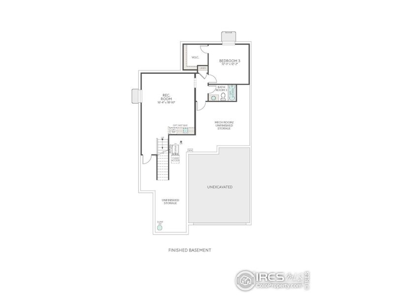 2D floor plan layout of this home in Westside Crossing Paired Homes, Berthoud, CO (Image 4). 2D floor plan layout of this home in Westside Crossing Paired Homes, Berthoud, CO (Image 4).