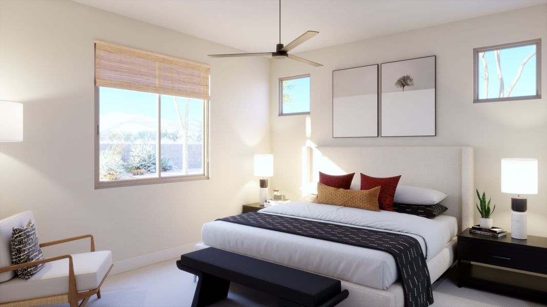 Primary Bedroom | Aries at Rialta | New Homes in Mesa, AZ by Landsea Homes