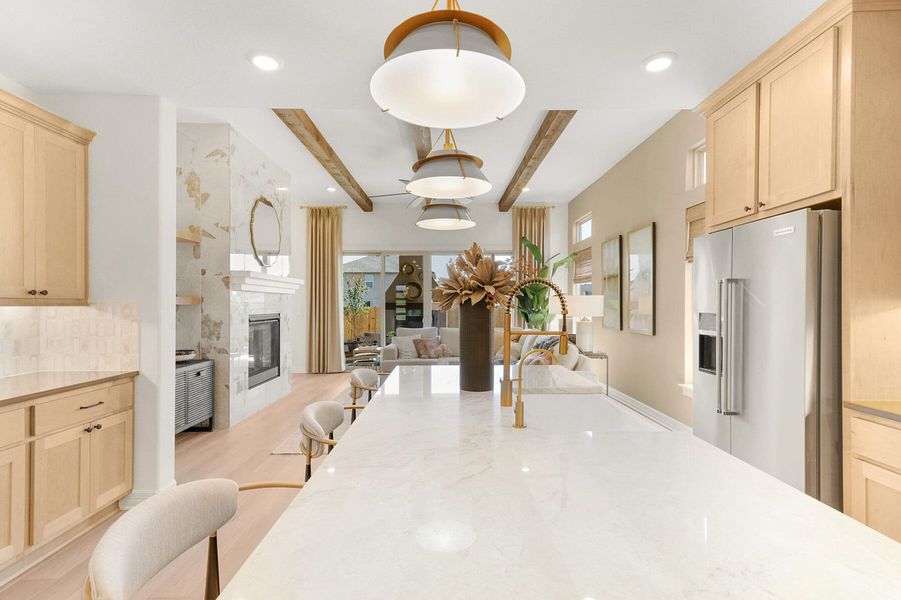 Furnished interior view inside a new home in Nolte Farms, Seguin (Image 16).
