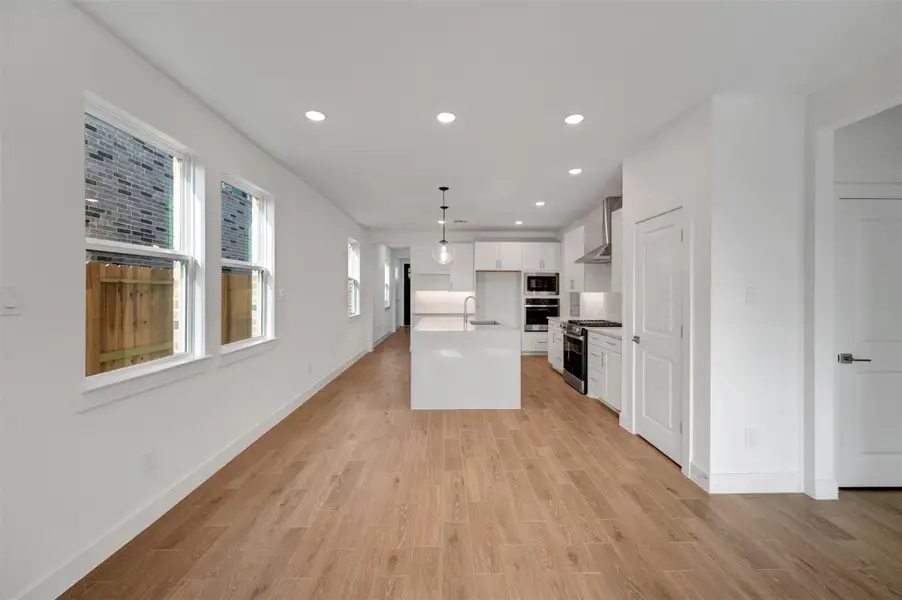 Kitchen open to the dining area and great room