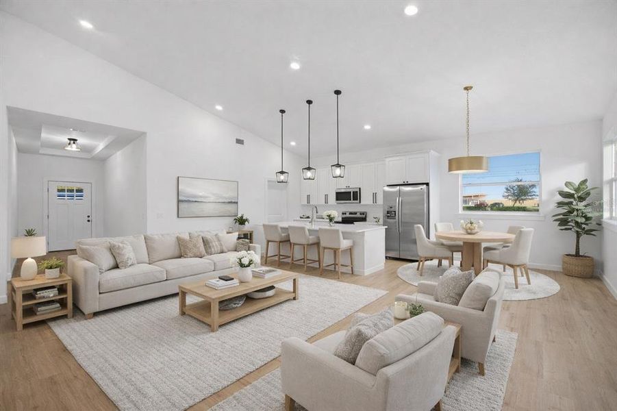 Furnished interior view inside a new home in , Plant City (Image 9). Furnished interior view inside a new home in , Plant City (Image 9).