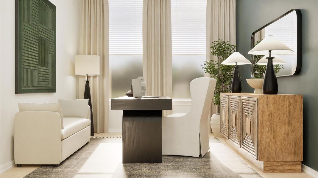 Furnished interior view inside a new home in The Preserve at Rosenberg, Rosenberg (Image 12).